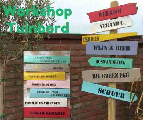 workshop tuin wegwijzer maken