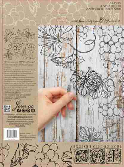 Iron orchid designs stempel Grapes