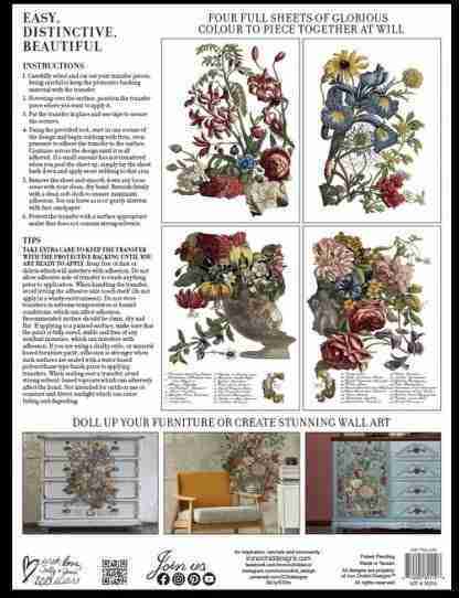 Iron Orchid Designs transfer June ( blok met 4 vellen)