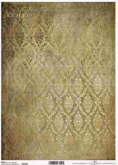 ITD Decoupage Rice paper vintage tapestry R2100 - A4