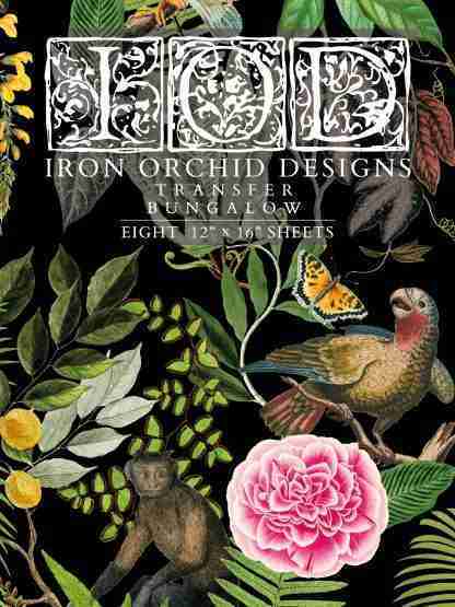 Iron Orchid Designs transfer Bungalow (blok van 8)