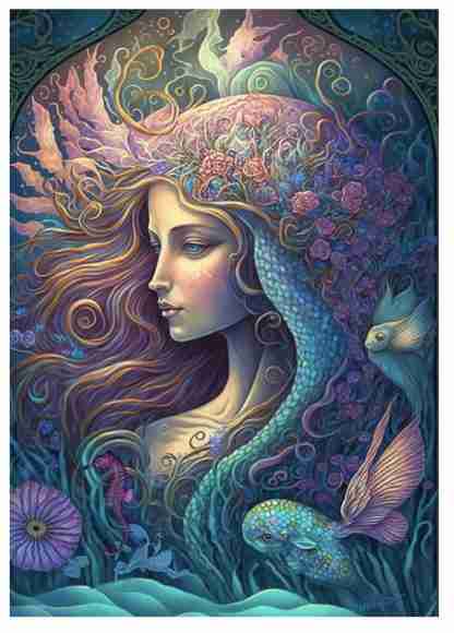 Dragonflycraft Rice paper Mermaid Queen 2