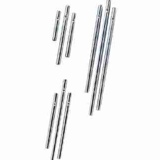 Wind gong sticks Set 3pcs / 4/6/8cm zilverkleur