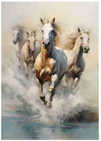 Dragonflycraft Rice paper galloping horses