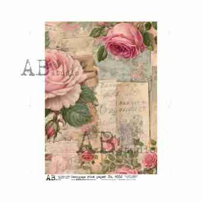 AB Studio decoupage rice paper A4 ID-4552