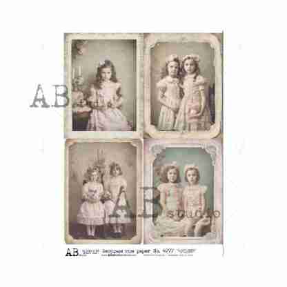 AB Studio decoupage rice paper A4 ID-4777 oude foto