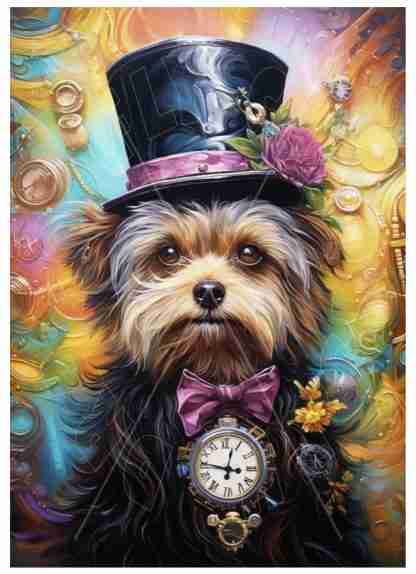 Dragonflycraft Rice paper rainbow yorkie 1