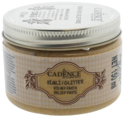 Cadence Glas Glitter Relief Pasta 150 ml Goud