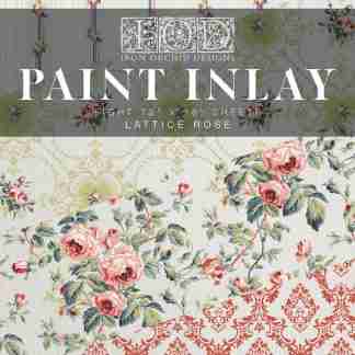 iron orchid designs paint inlay lattice rose