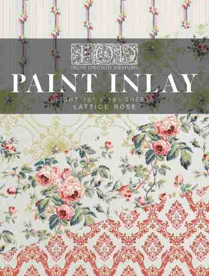 iron orchid designs paint inlay lattice rose