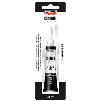 Pentart contour liner black 20 ml