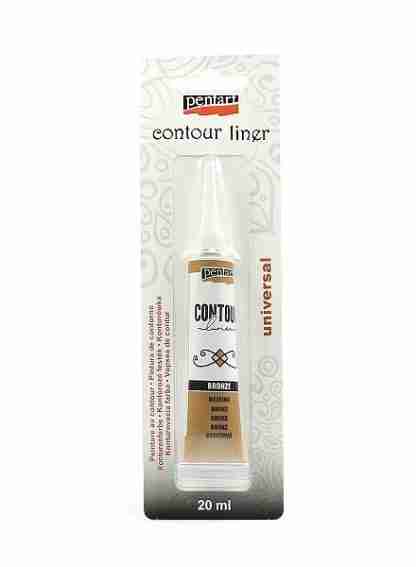 Pentart contour liner brons 20 ml