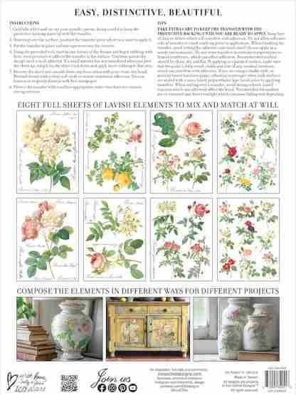 Iron Orchid Designs Transfer Rose Botanical - Afbeelding 4