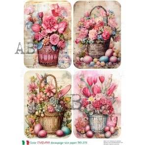 Decoupage rice paper Carte Italiano NO.276