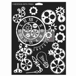 Redesign stencil Gearworks 22,9 x 30,5 cm