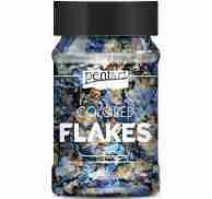 Pentart metal colored flakes blue gold