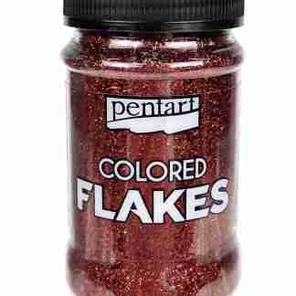 Pentart metal colored flakes red