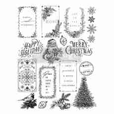 Redesign - Decor Clear Stamp - Santa's Helper Tags