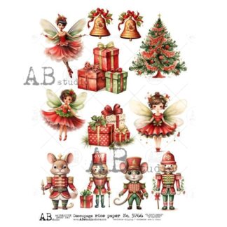 Decoupage kerst rice paper A4 ID-5766