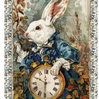 Decoupage rice paper Mr Rabbit