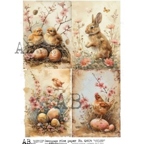 AB Studio paas decoupage rice paper A4 ID-6404