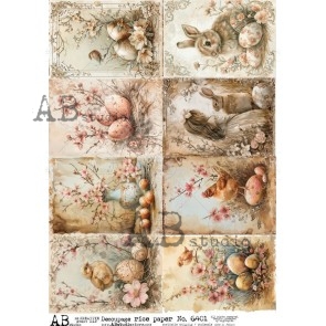 AB Studio paas decoupage rice paper A4 ID-6401