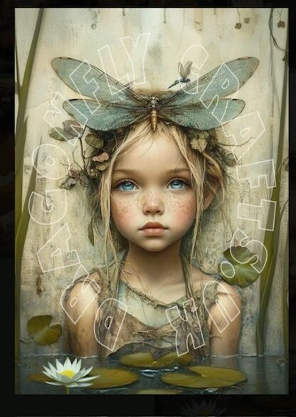 Dragonflycraft Rice paper Fairy 2