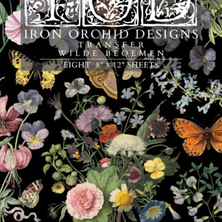 Iron Orchid Designs transfer Wilde bloemen