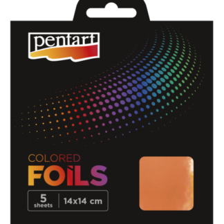 Pentart colored foils rose gold 14 x 14 5 st.