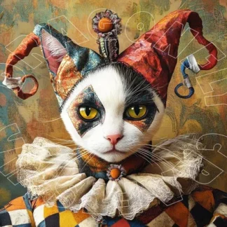 Dragonflycrafts decoupage papier court jester 7