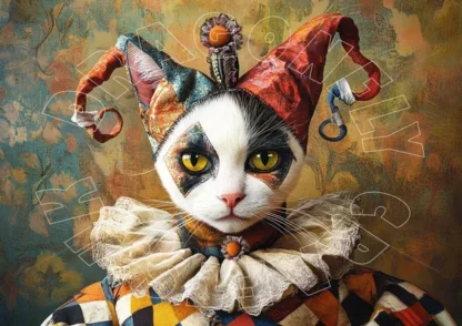 Dragonflycrafts decoupage papier court jester 7
