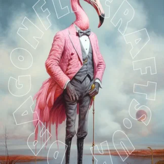 Dragonflycrafts decoupage papier Flamboyant Flamingo 7