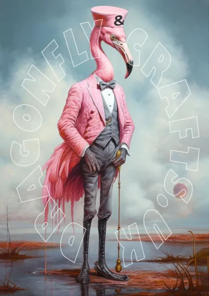 Dragonflycrafts decoupage papier Flamboyant Flamingo 7