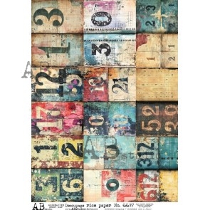 AB Studio mixed media decoupage rice paper A4 ID-6997