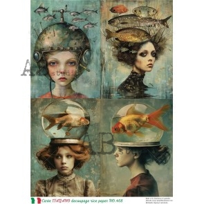 Carte Italiano decoupage rice paper no.468