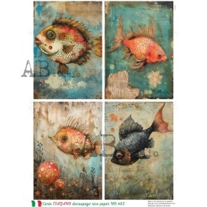 Carte Italiano decoupage rice paper no.483