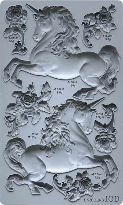 Iron Orchid Designs mould Unicorns