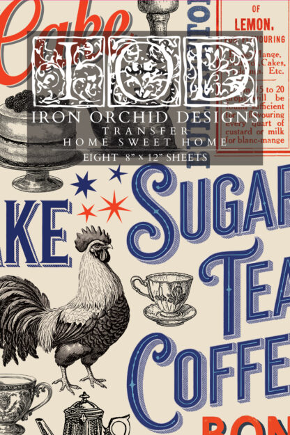 Iron Orchid Designs transfer Home Sweet Home