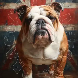 Dragonflycrafts decoupage papier British Bulldog 2