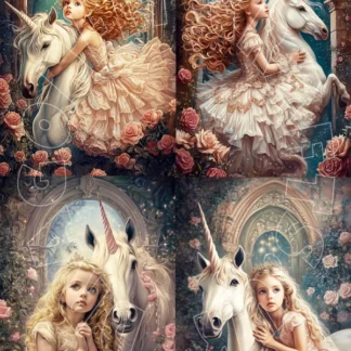 Dragonflycrafts decoupage paper My Unicorn multi