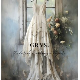 GRYS Textured Decoupage Paper Lady’s dress A3