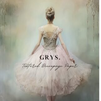 GRYS Textured Decoupage Paper Dancing A3