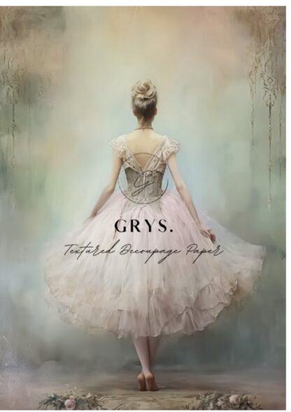 GRYS Textured Decoupage Paper Dancing A3
