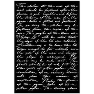 Stamperia Art Stories A3 Stencil Writings