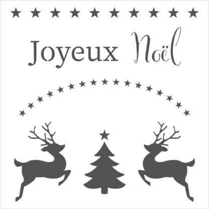 The Crafter's Workshop Joyeux Noel Stencil 15 x 15 cm