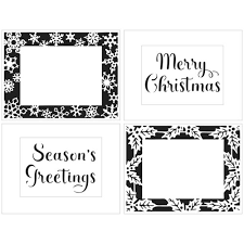 Stencil The Crafter's Workshop Christmas frames  A4