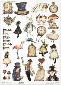 ITD Decoupage Rice paper Alice R1468L- A3