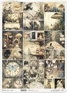 ITD Decoupage Rice paper Alice R1499L- A3