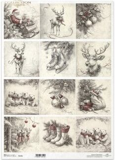 ITD Decoupage Rice paper kerst R1510L- A3