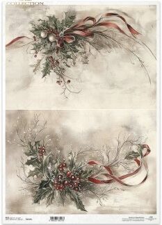 ITD Decoupage Rice paper kerst toef R1515L- A3